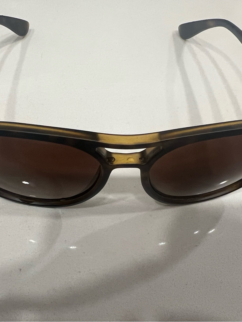 Ray-Ban Tortoiseshell Frame Sunglasses with Brown Gradient Lenses